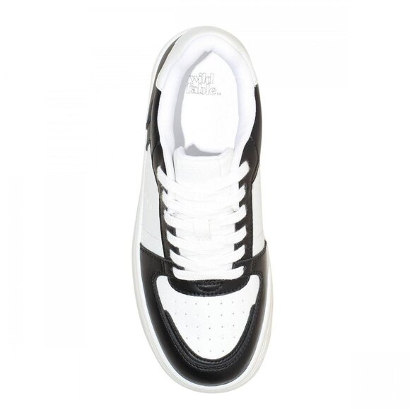 wild fable Womens Lola Lace-Up Sneakers with Memory Foam Insole Black 6.5M - Picture 9 of 16